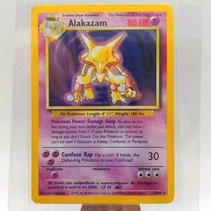 POKEMON Base Set ALAKAZAM Holo 1/102